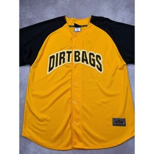 VTG Y2K‎ Playmaker Long Beach Dirt Bags Baseball Jersey Mens XL Made In Korea